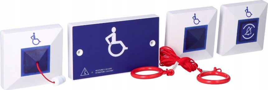 Panel alarmi emergjent Fulleon CFEAPULLKIT VoCALL, 2 zona, i kuq