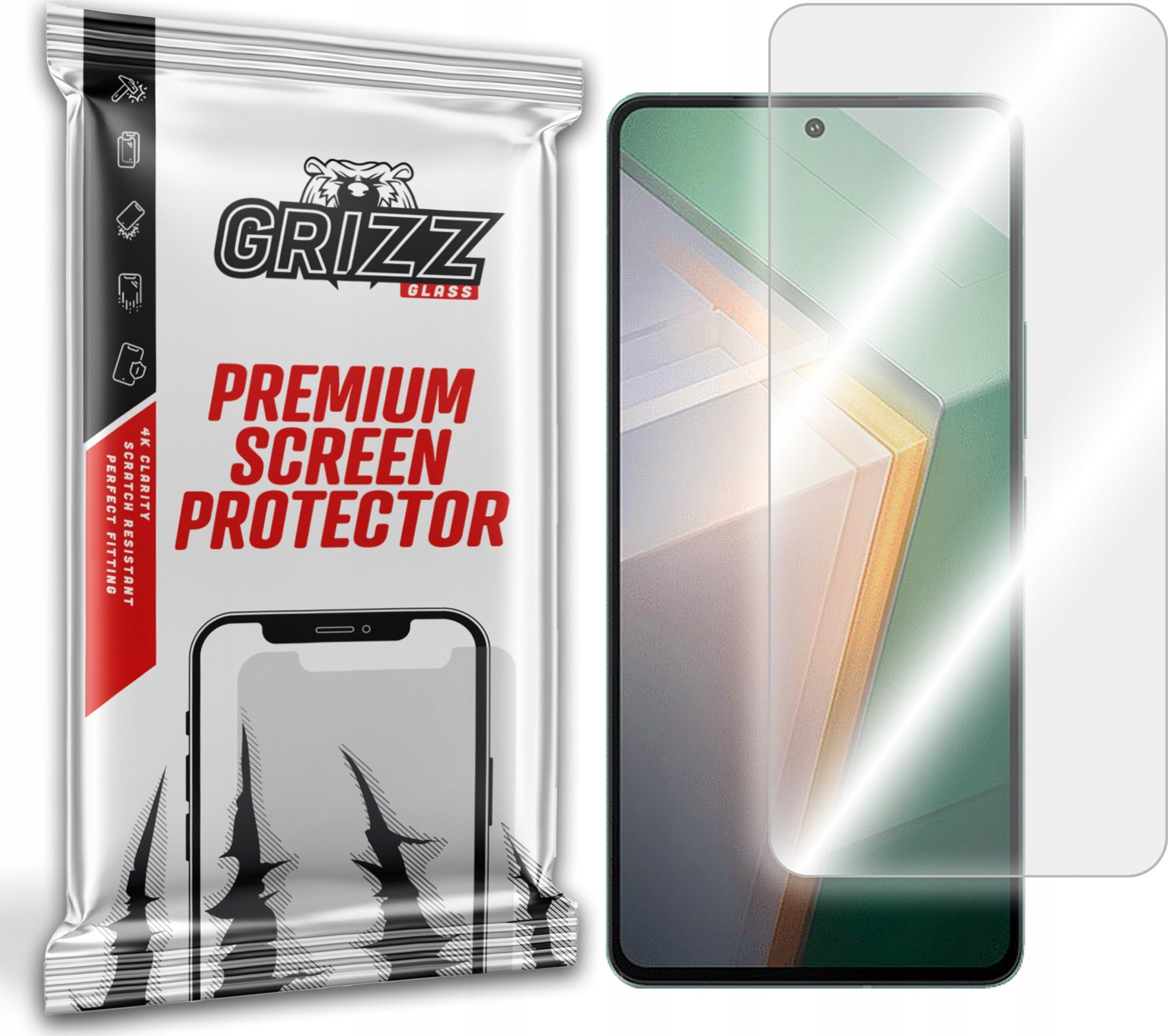 Folie mbrojtëse GrizzGlass Hydrofilm, për Vivo iQOO 11, hidrogel, transparente