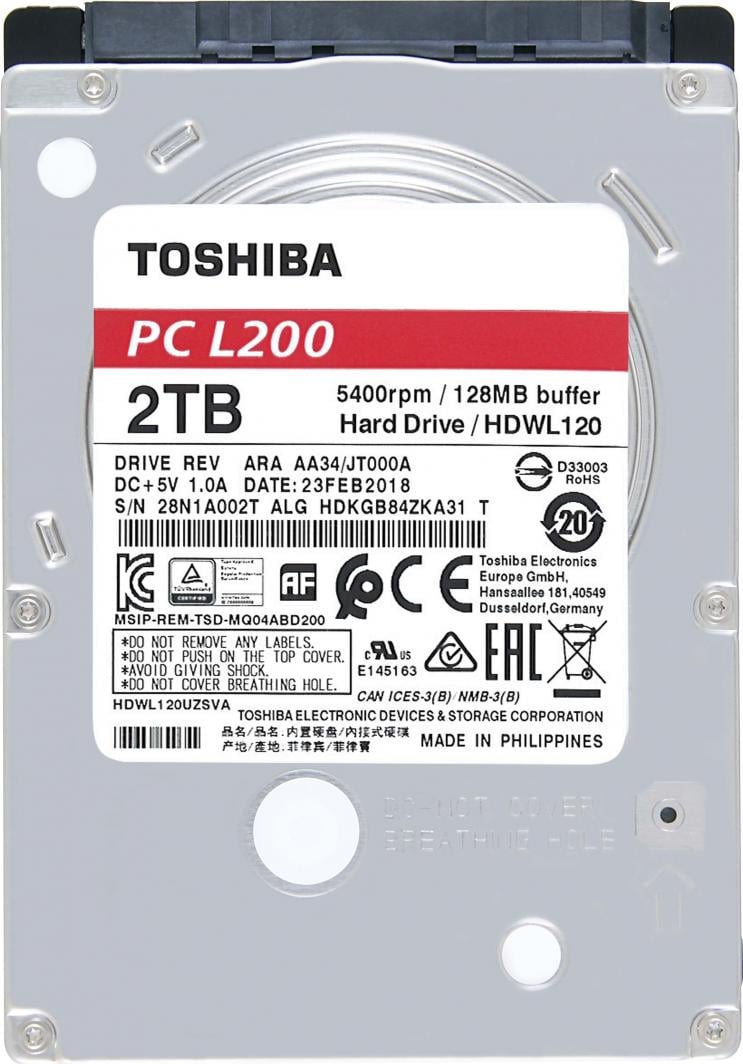 Disk HDD Toshiba L200, 2TB, 2.5" SATA III