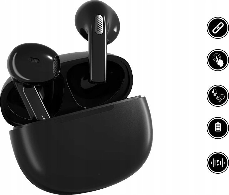 Kufje wireless QCY T20, in ear, Bluetooth 5.3, të zeza