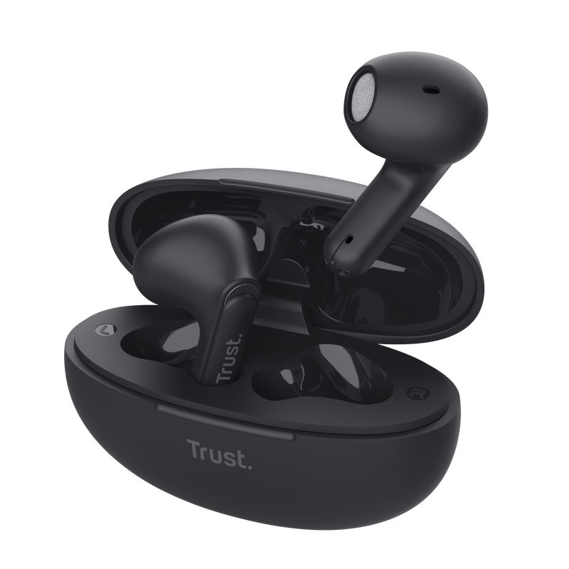 Dëgjuese Trust Yavi Bluetooth, të zeza