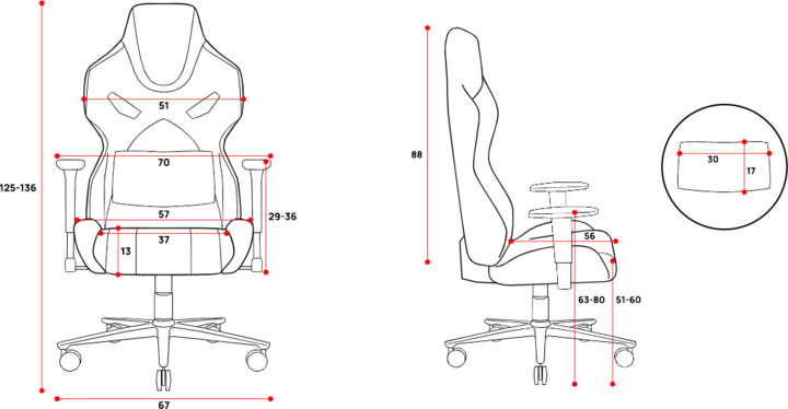Karrige Diablo X-Fighter, e zezë