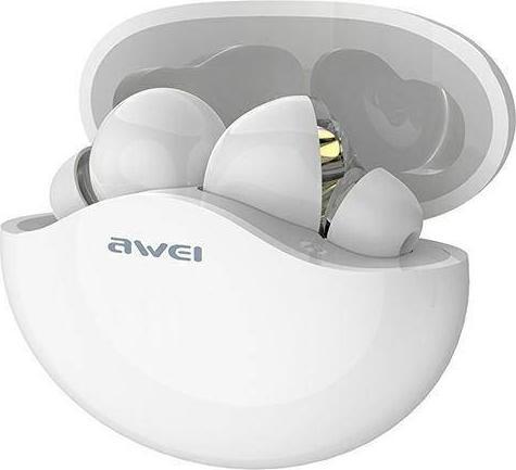 Kufje pa tela Awei T12, TWS, Bluetooth, të bardha