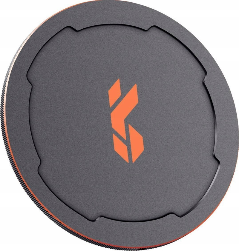 Kapak magnetik për lente K&F Concept KF04.069, 58mm, alumini, i zi