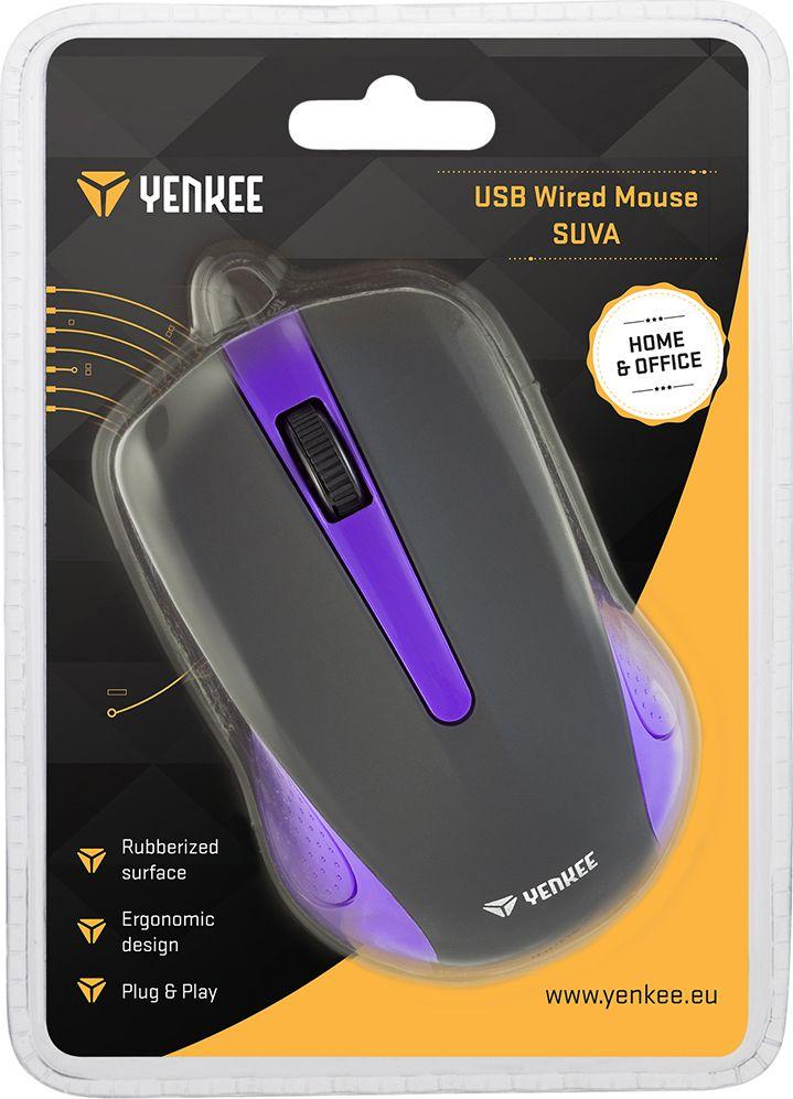 Maus Yenkee YMS, me kabllo, USB, i zi dhe vjollcë