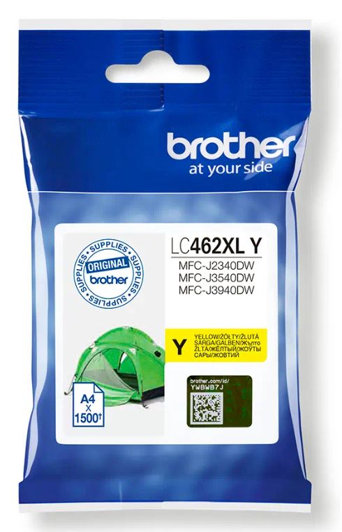 Ngjyrë Brother LC-462XLY, e verdhë