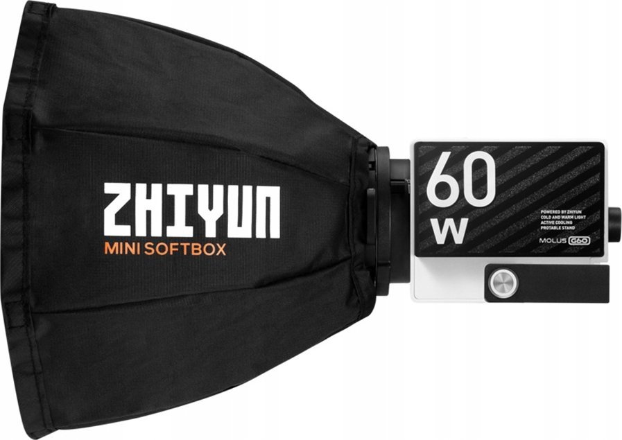Softbox mini Zhiyun për G60 dhe X100, i palosshëm, i bardhë
