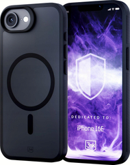 Mbulesë mbrojtëse 3mk Smoke Case për Apple iPhone 16e, matte, e zezë
