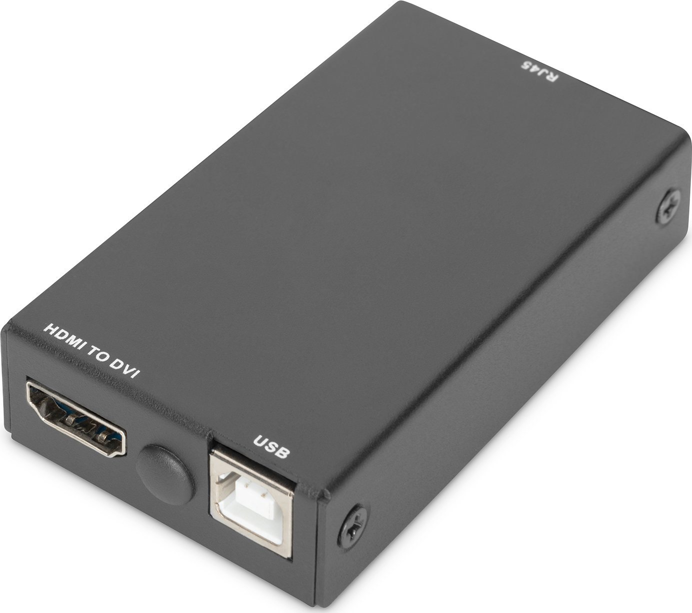 Dongell KVM Digitus DVI, RJ45 në DVI, Full HD, i bardhë