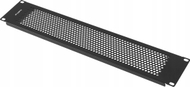 Panel i verbër i perforuar për kabinet 19" Cali Rack, 2U, i zi