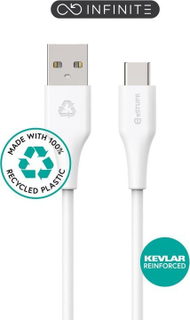Kabllo USB ESTUFF ES605270, USB A në USB C, 1 m, e bardhë