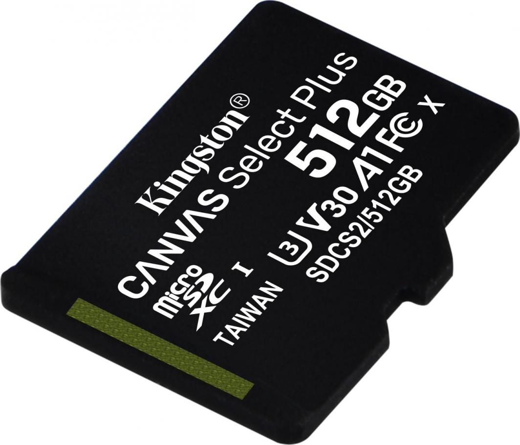 Kartë memorie Kingston Canvas Select Plus MicroSD, 512GB