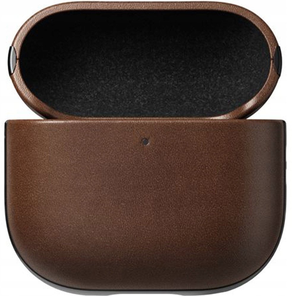 Mbulesë Nomad Modern Leather Case për AirPods 4, lëkurë natyrale, mbrojtëse, kafe
