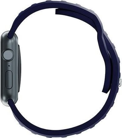 Rrip ore 3MK Silicone Watch Strap, për Apple Watch 38/40/41 mm, silikon, blu navy ocean