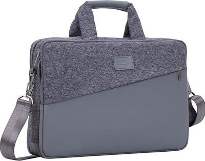 Çantë laptopi Riva Case 7930, 15.6", lëkurë eko, gri