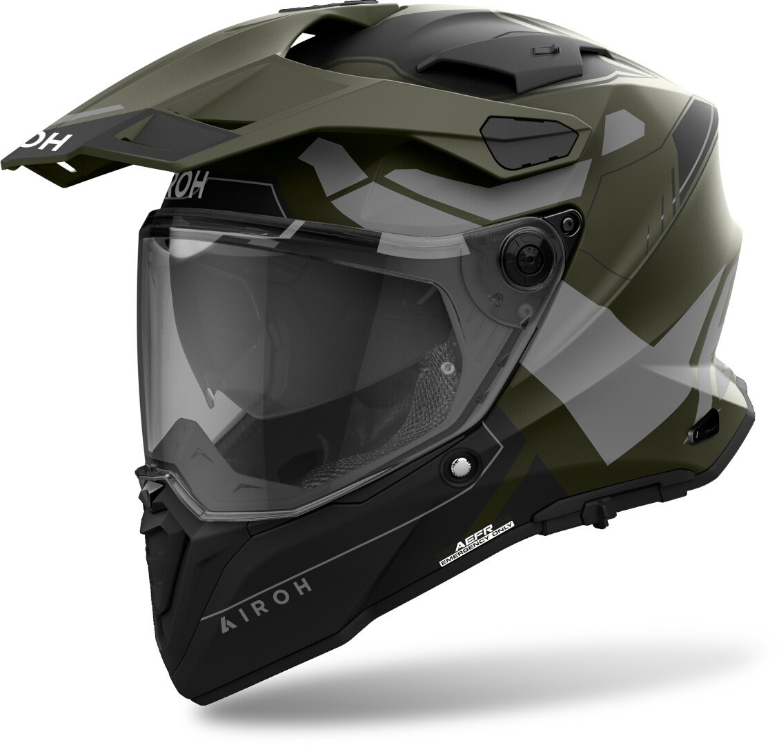 Helmetë motori Airoh Commander 2 Reveal, motocross, për meshkuj, madhësia 2XL, e gjelbër