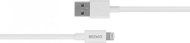 Kabllo USB A Deltaco Lightning, 2m, e bardhë