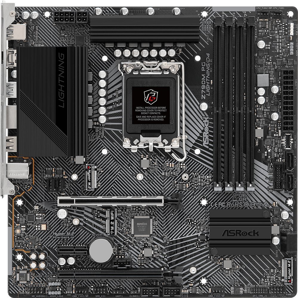Pllakë amë ASRock Z790M PG LIGHTNING/D4