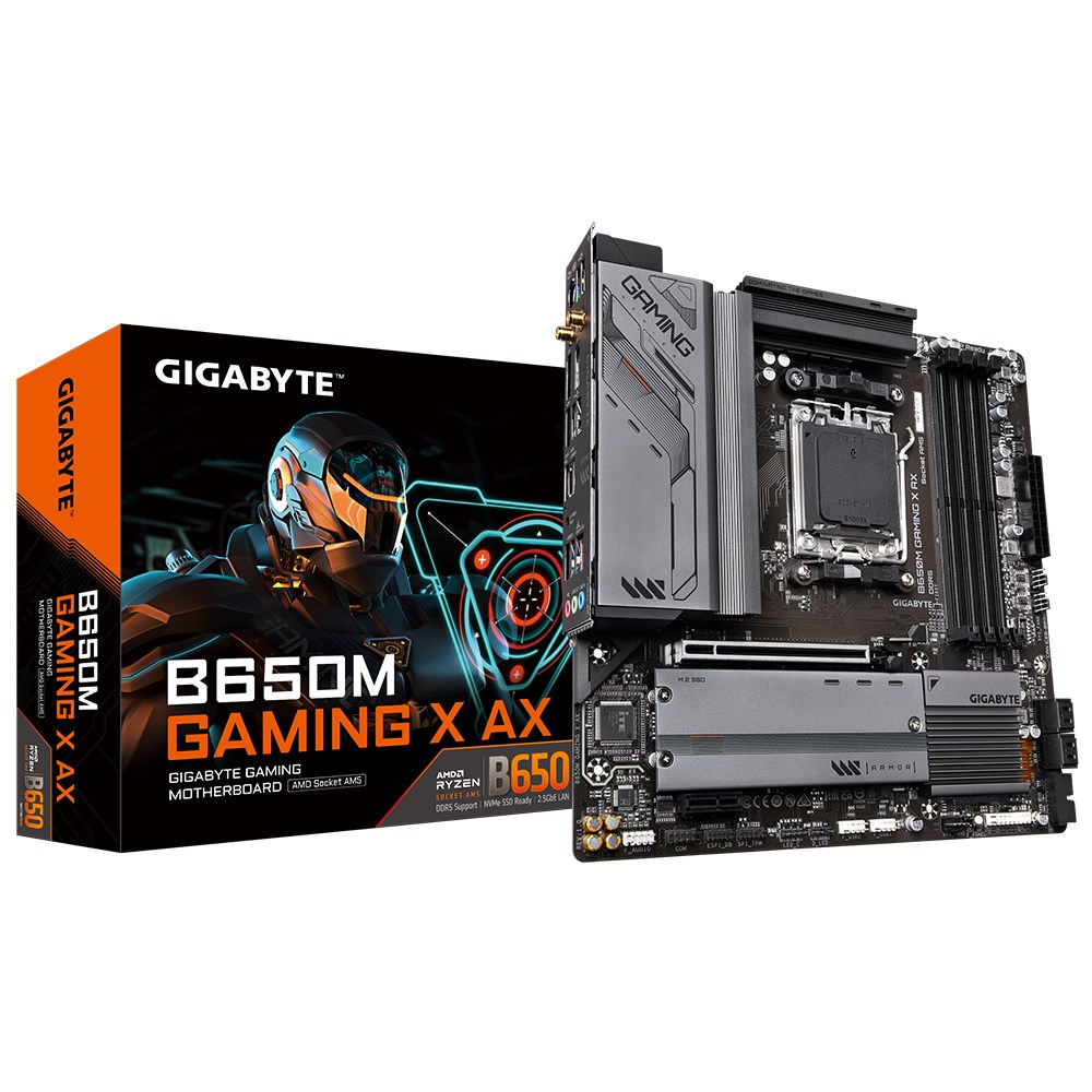 Pllakë amë Gigabyte B650M Gaming X AX (rev. 1.x) AMD B650 Socket AM5 micro ATX