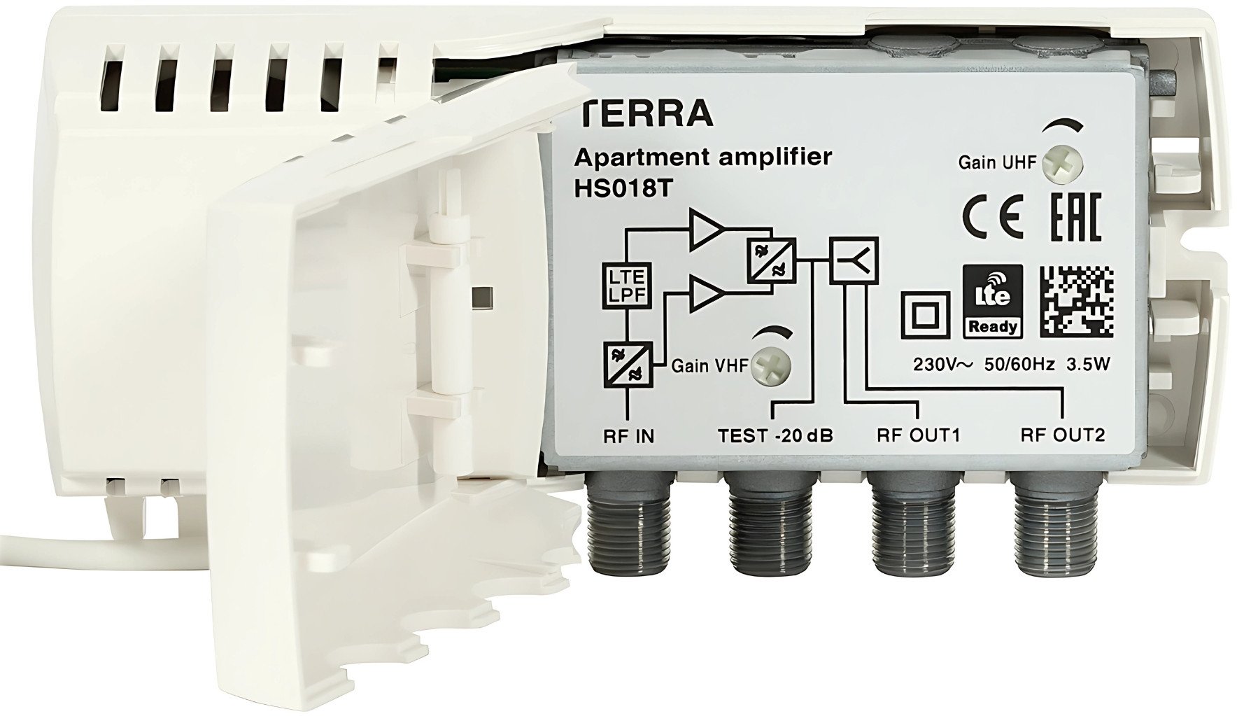Amplifikator multiband Terra HS-018T, për VHF UHF, gri