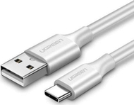 Kabllo USB UGREEN 60121, USB A në USB C, 1 m, e bardhë
