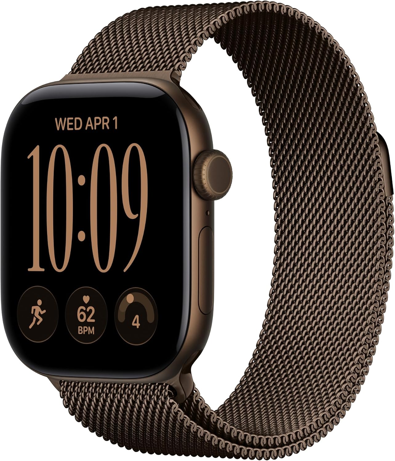 Apple Watch S12 GPS 42mm Dark Bronze Aluminium Case with Dark Bronze Milanese Loop