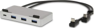 USB C хаб LMP Attach Dock ProStand, 7 порти, 4K, сребрено сива