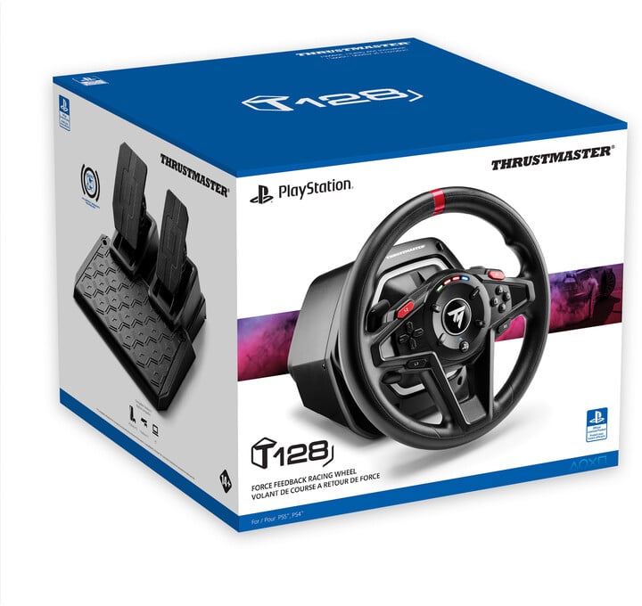 Set timon dhe pedale Thrustmaster T128, (PC, PS4, PS5)