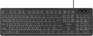 Tastierë SAVIO KB-04, me kabllo USB, ndriçim LED, e zezë