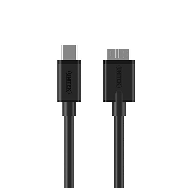 Kabllo Unitek, USB C / Micro-USB B, 1 m, e zezë
