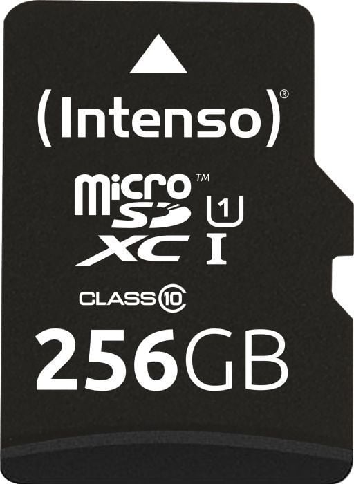 Kартичка меморија Интенсо Премиум МикроСДХЦ, 256GB, Класа 10, црна