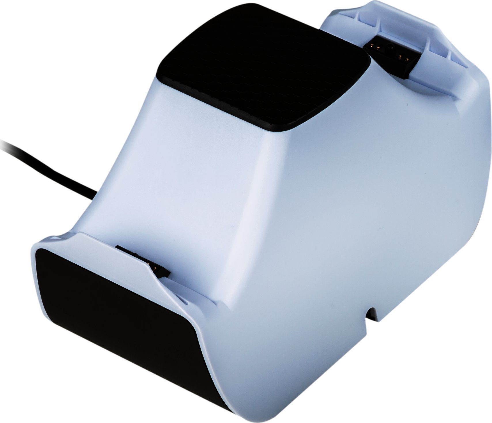 Karikues për kontrollorë BigBen PS5, për 2 kontrollorë, bardh e zi