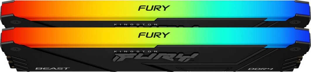 Memorie Kingston Fury Beast RGB, DDR4, 64 GB, 3200 MHz, CL16, KF432C16BB2AK2/64
