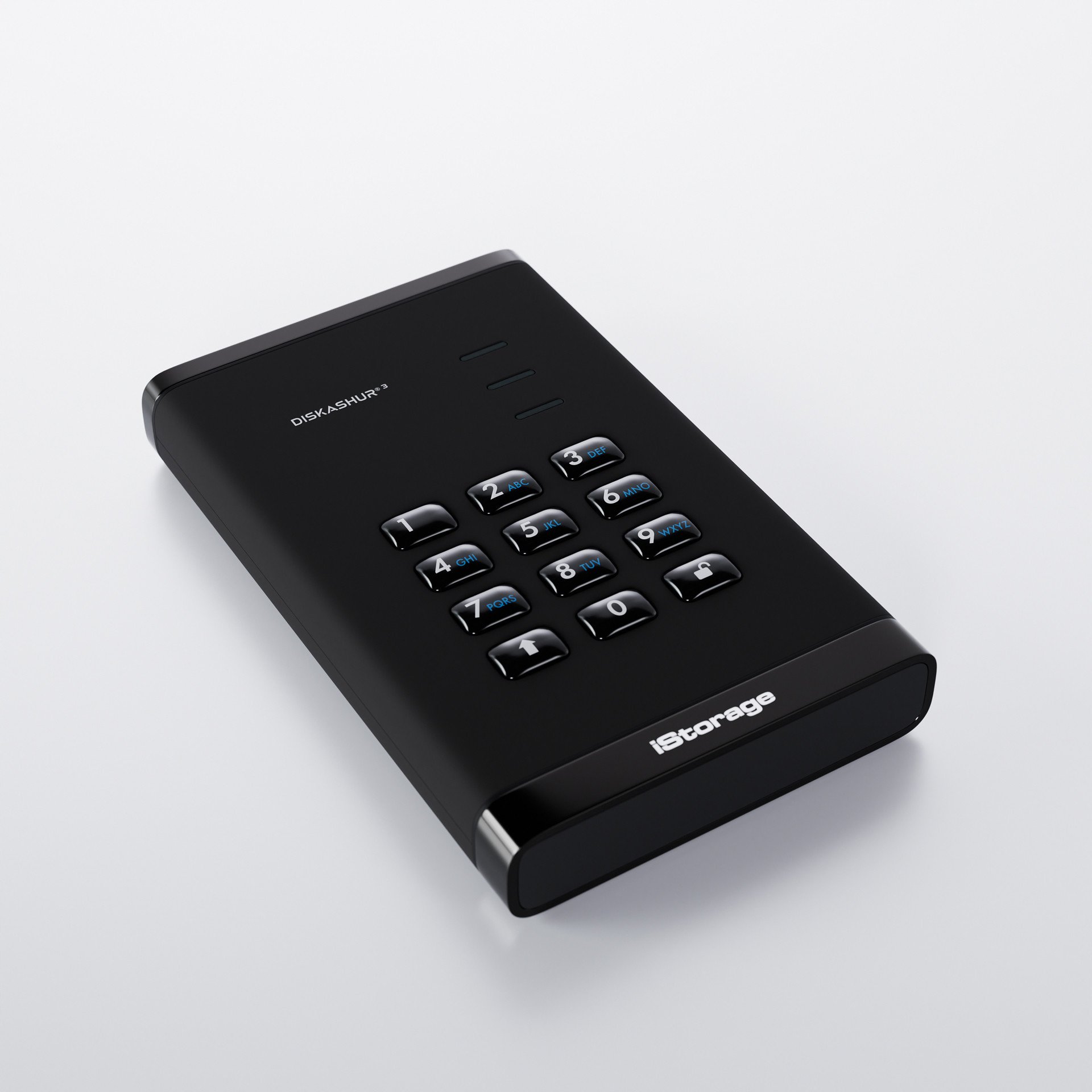 Hard disk i jashtëm iStorage DiskAshur, 2TB, USB, i zi