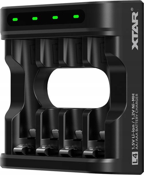 Karikues baterish XTAR L4, 4 slote, AAA AA, USB, i zi