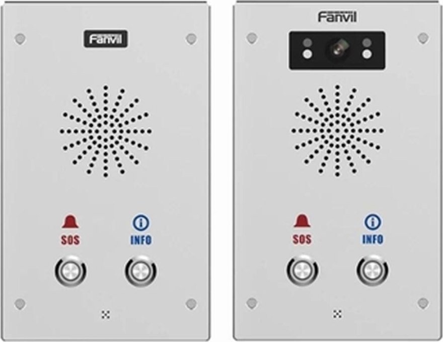 Interkom audio Fanvil I16S, rezistent ndaj motit, çelik inox, argjendtë
