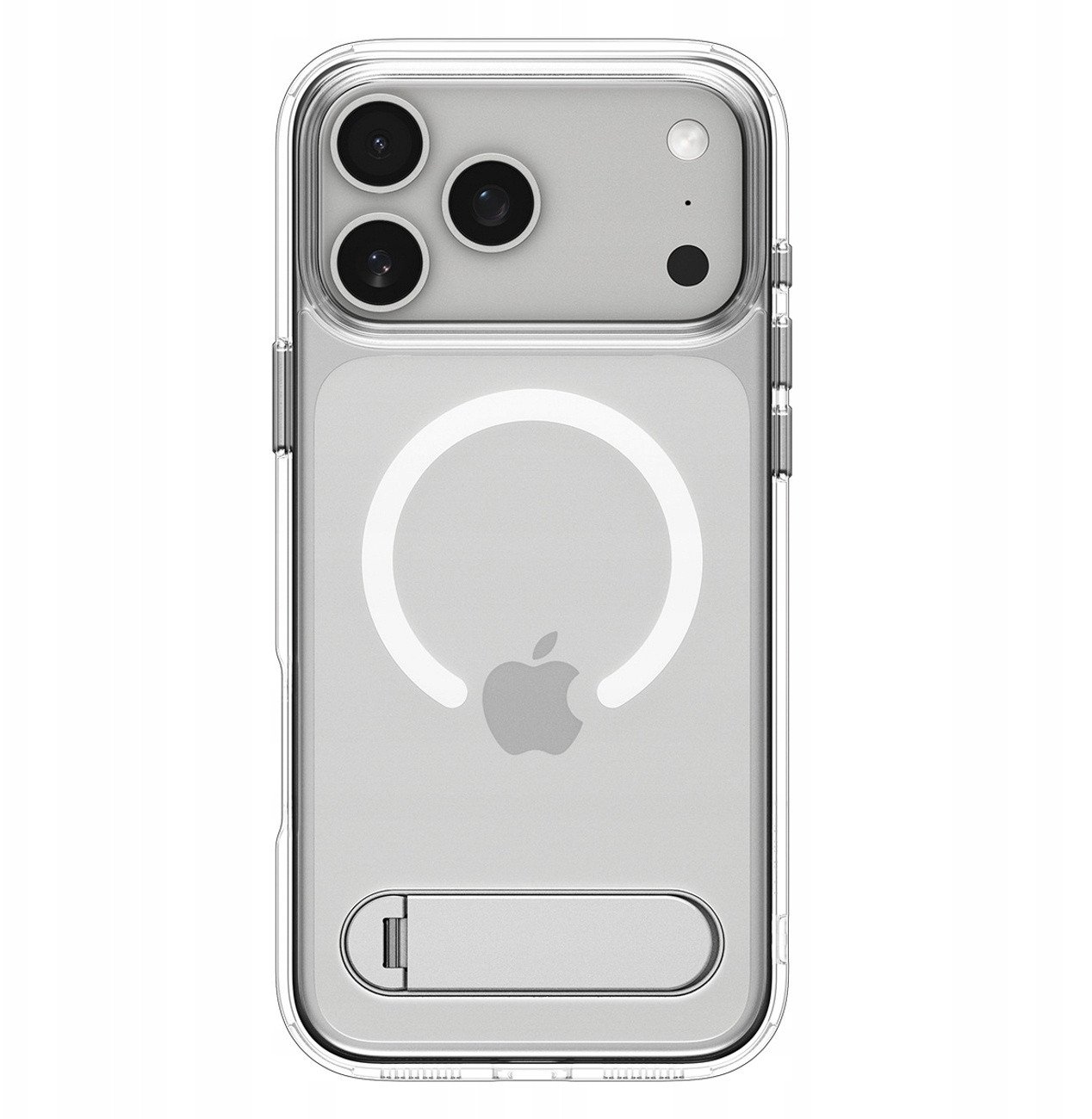 Mbulesë telefoni Spigen Ultra Hybrid S MagSafe për iPhone 17 Pro, transparente, e bardhë