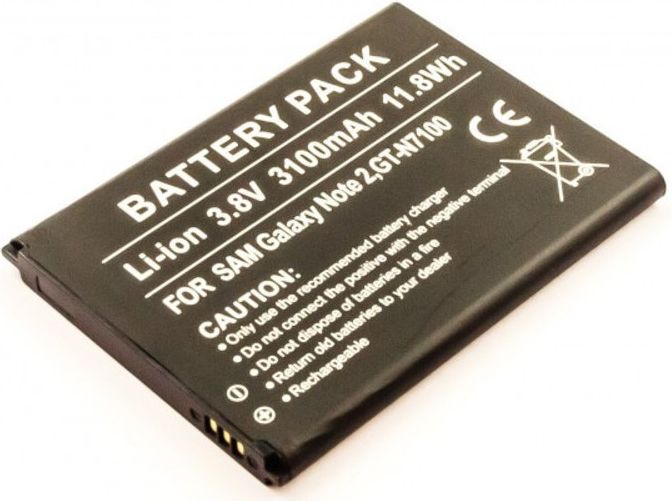 Bateri MicroSpareparts Mobile Samsung EB595675LU, 3100mAh, për Galaxy Note 2 N7100
