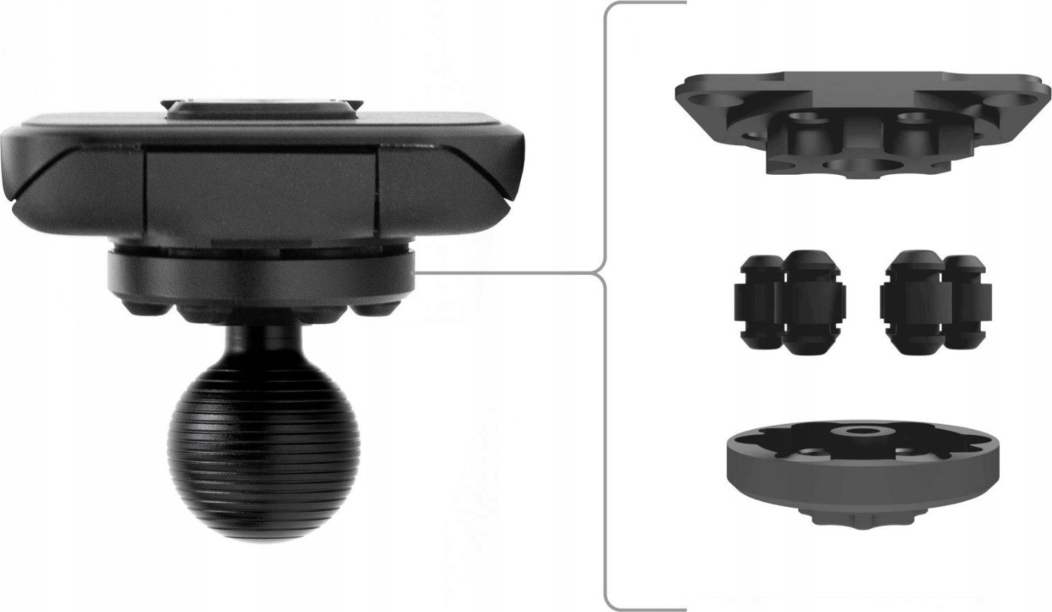 Adapter montimi Peak Design Locking Ball Mount, 20 mm, non charging, i zi
