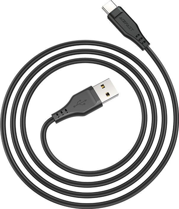 Kabllo USB Acefast USB A në USB C, 1.2m, 3A, e bardhë