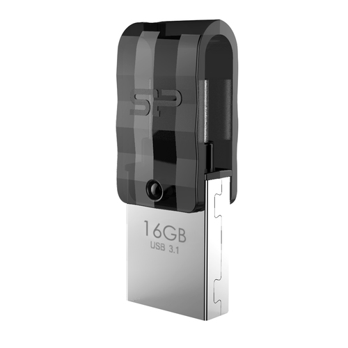 USB Silicon Power Mobile C31, 32GB, 3.2 type-C, e zezë