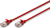 Мрежен кабел Digitus CAT 6A F FTP Slim, 0.5m, црвен