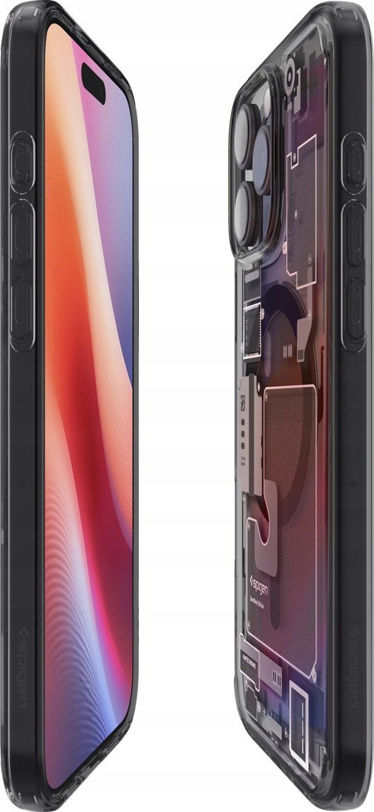 Mbështjellës telefoni Spigen Ultra Hybrid MagSafe Zero One, për iPhone 16 Pro, transparent