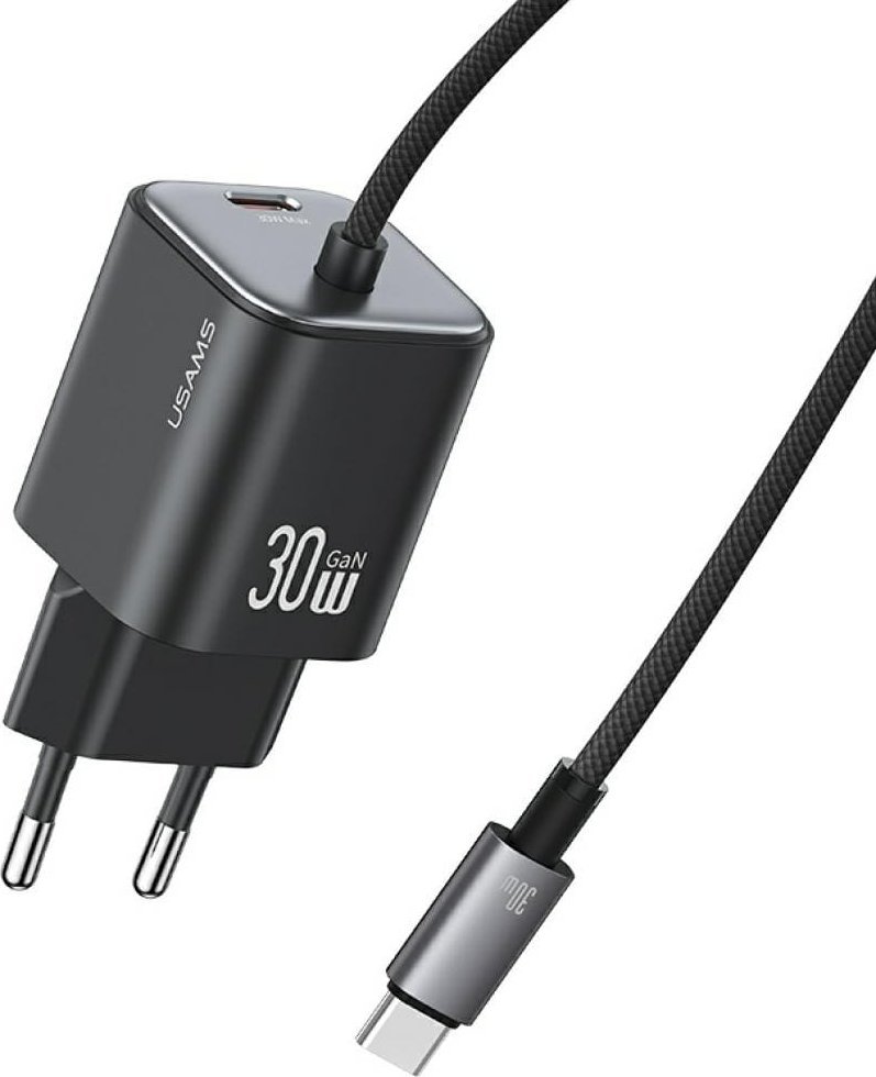 Karikues muri Usams JC Series CC264, 30W GaN, 2xUSB-C, i zi