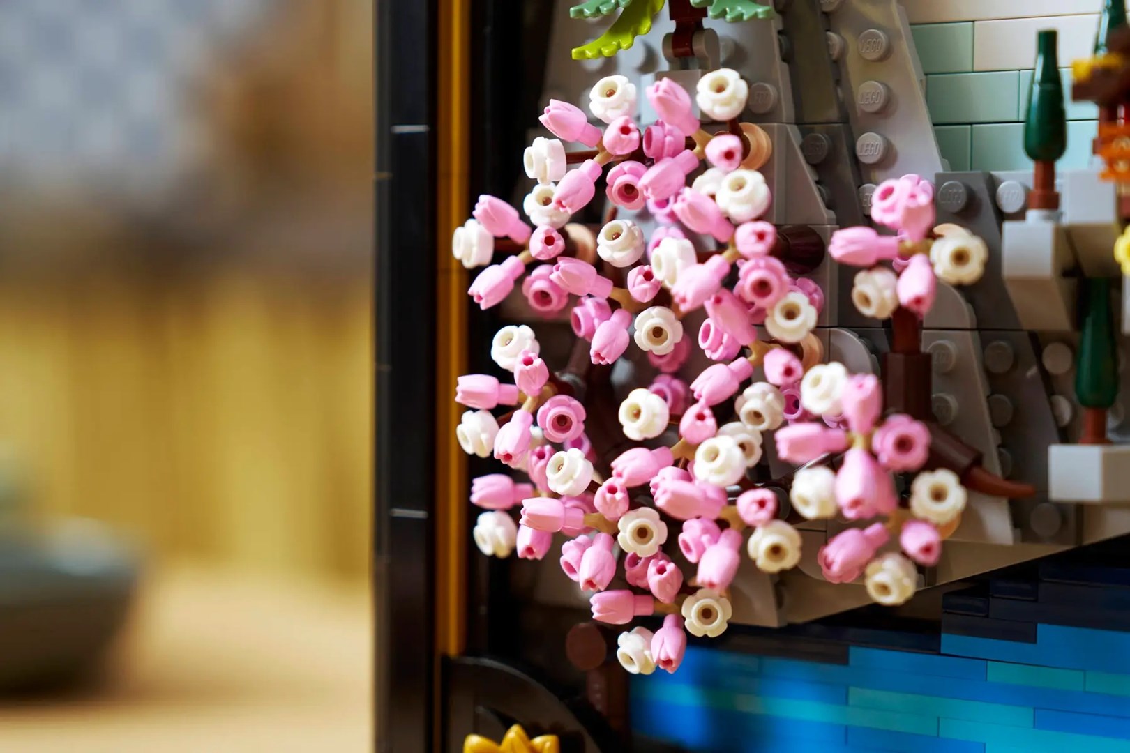 Set LEGO Japanese Cherry Blossom Landscape, dekor muri, shumëngjyrësh