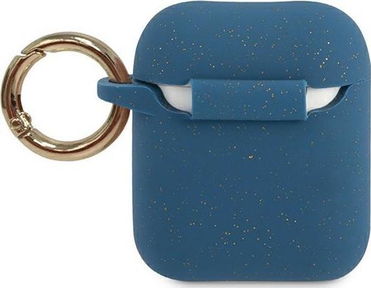Mbrojtëse silikoni Guess GUACCSILGLBL për Apple AirPods, e kaltër