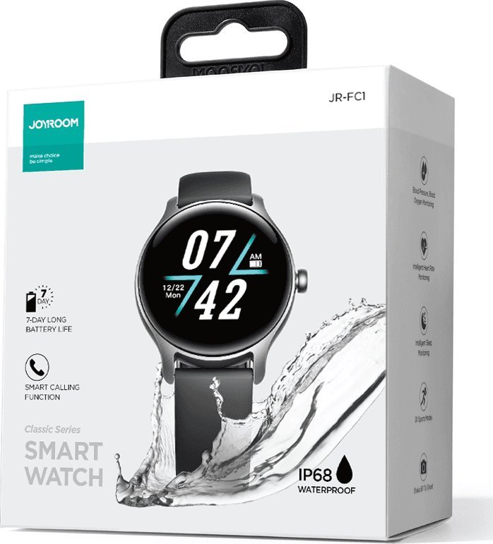 Smartwatch Joyroom FC1 JYR612, Bluetooth, IP68, i zi