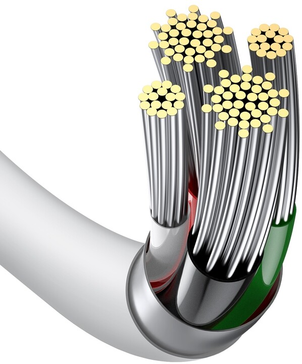 Kabllo BASEUS Superior Series USB-A - Lightning, 2.4A, 1m, e bardhë