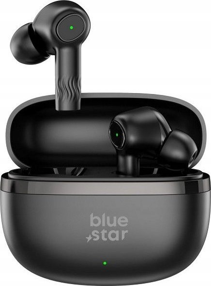 Kufje pa tela Blue Star TWS AC20E, ANC dhe ENC, Bluetooth 5.4, të zeza