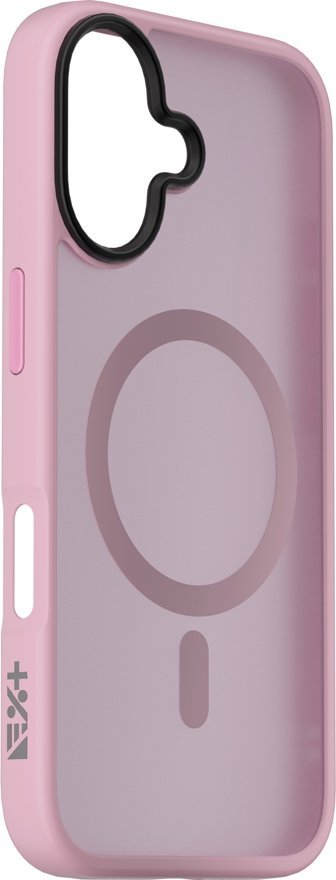 Mbrojtëse telefoni NEXT ONE Mist Shield MagSafe, për iPhone 16, polikarbonat dhe TPU, rozë